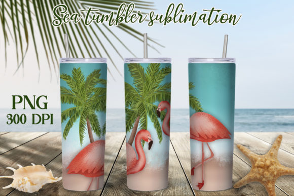 Download Flamingo Tumbler Sublimation Design - Sublimation design Collection